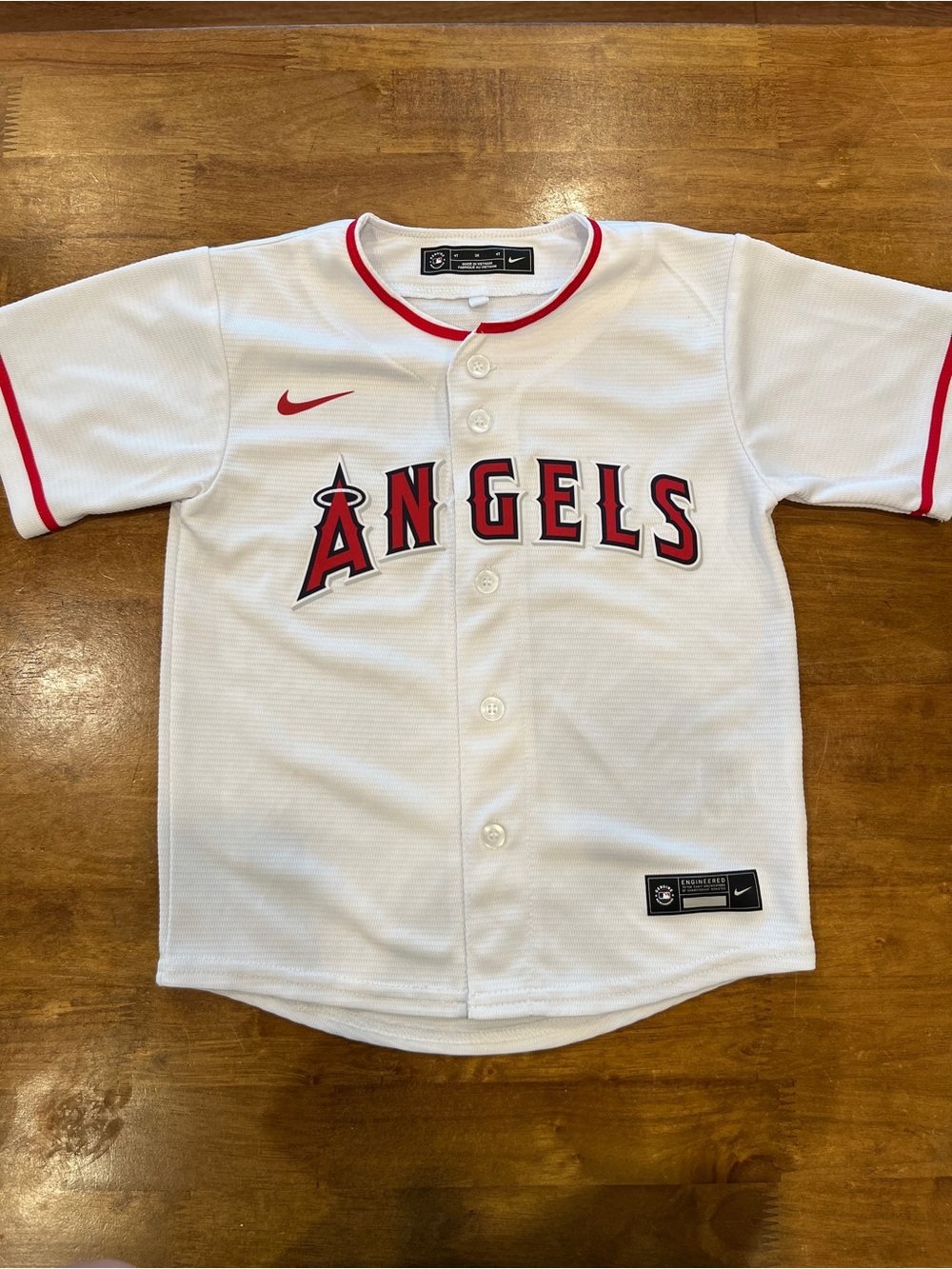 Kids 4T LA Angels MLB Nike Baseball Jersey